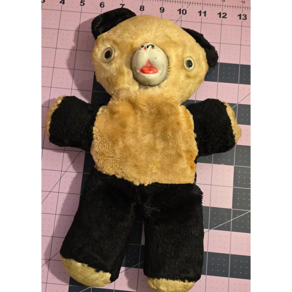 Vintage Rubber Face Panda Bear Plush Stuffed Animal 10